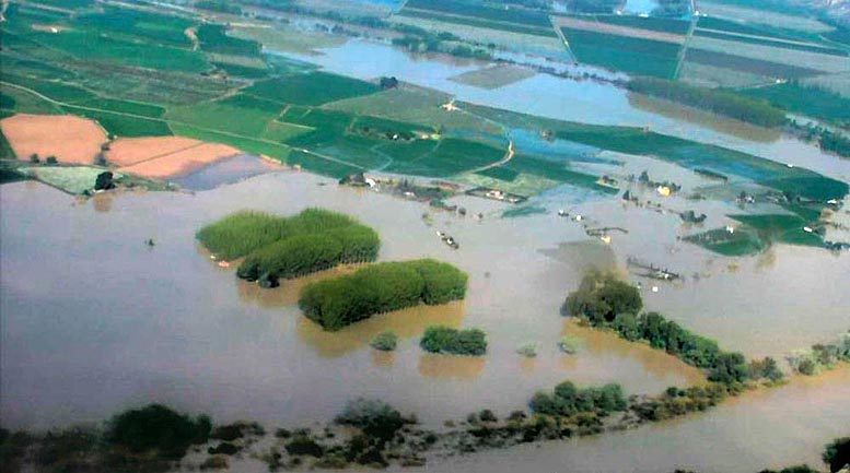 crecida del Ebro