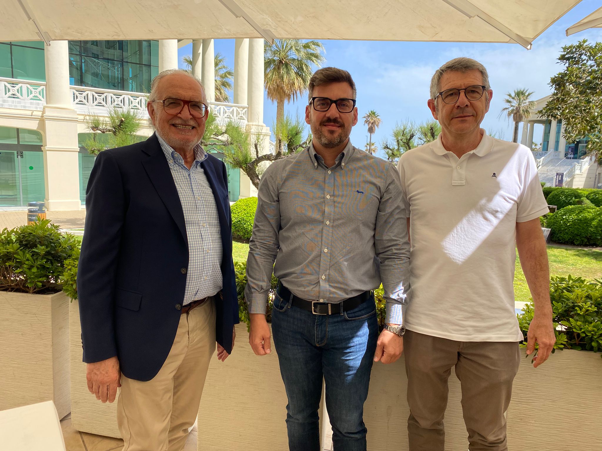 Pepe Fuster (Germans Fuster), Jesús Fons (Tresfrut) y Juan Mechó (Tomega)