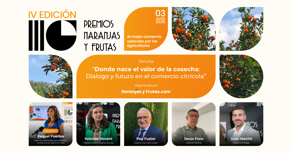 Mesa redonda Naranjasyfrutas